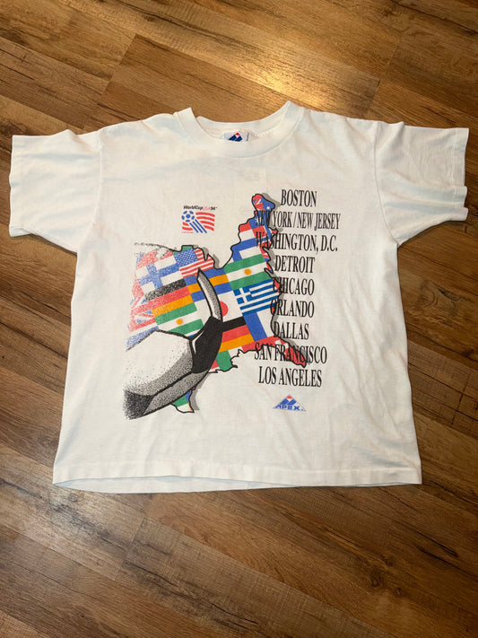 Apex One 1994 FIFA World Cup Soccer Tshirt, Size Youth Large