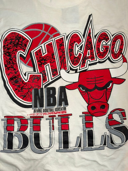 Chicago Bulls NBA 90s Camo Basketball Medium White