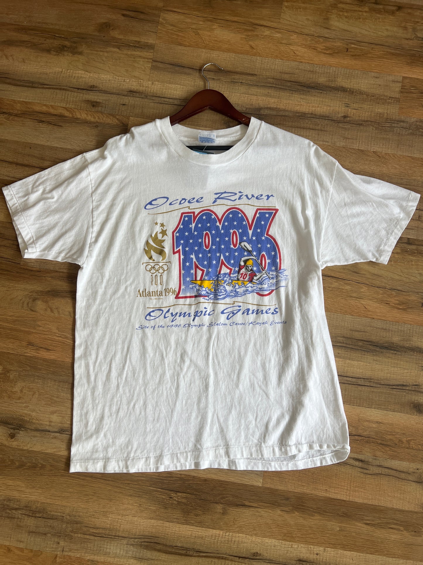 1996 Atlanta Olympics Ocoee River Tshirt, Size XL