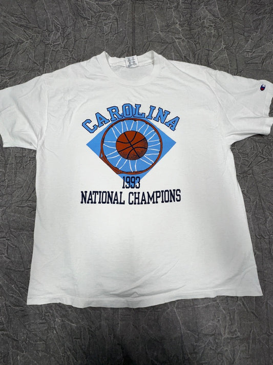 Vintage University of North Carolina UNC Tar Heels 1993 National Championship Basketball NCAA Champion XL