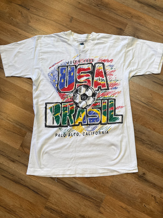 1994 FIFA World Cup USA v Brazil Tshirt, Size L