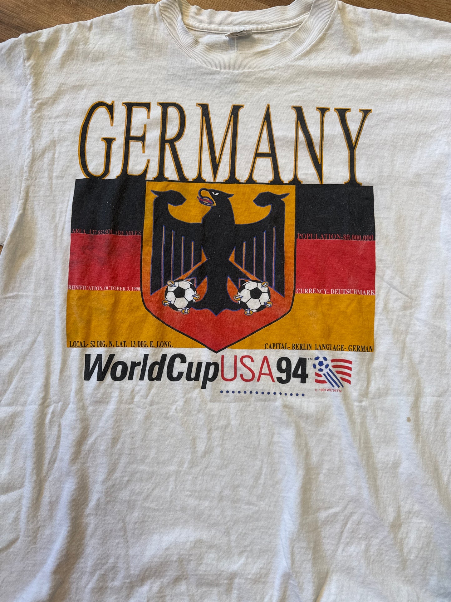 1994 FIFA World Cup Germany Tshirt, Size XL