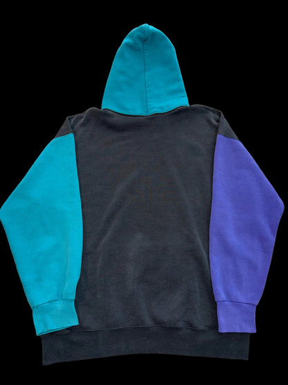 1988 Charlotte Hornets Inaugural Year Hoodie Nutmeg Mills XL Black