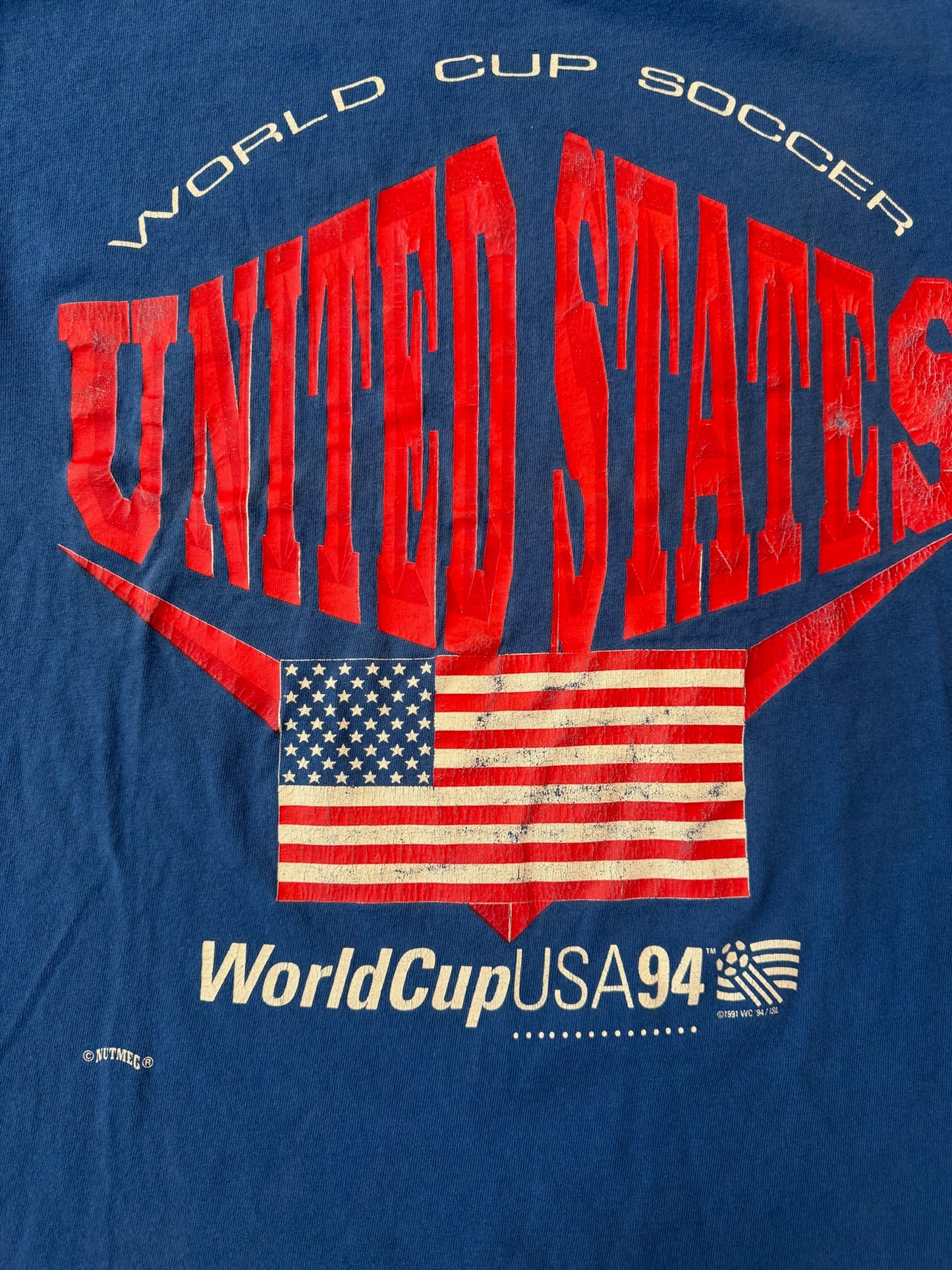 United States 1994 FIFA World Cup Soccer Tshirt, Size XL (062)
