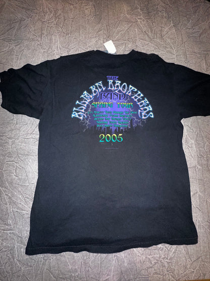 Vintage 2005 The Allman Brothers Band Spring Tour Shirt Statue of Liberty NYC Concert Music Size XL