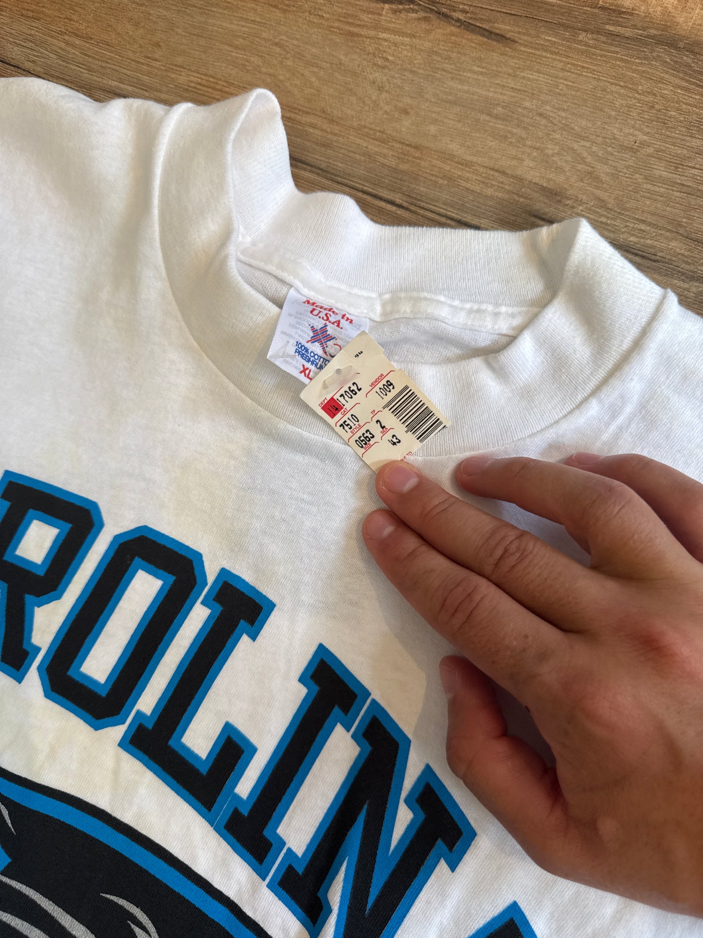 1993 Carolina Panthers Tshirt NWT, Size XL