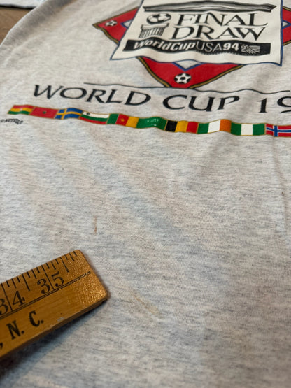 Final Draw 1994 FIFA World Cup Soccer Nutmeg Tshirt, Size XL