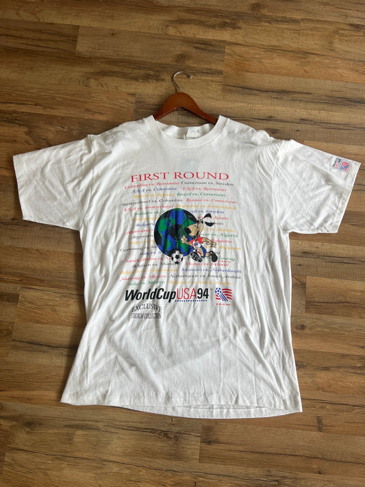 1994 World Cup First Round USA Tshirt, Size XL