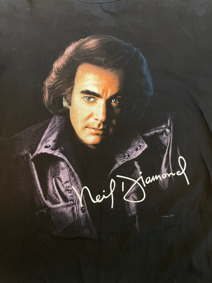 1996 Neil Diamond U.S. Tour Black T-Shirt Size L