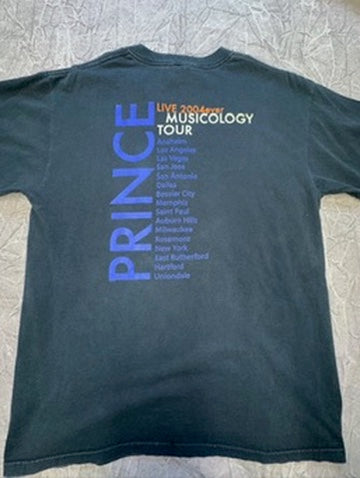 Vintage Prince Musicology Live 2004Ever Front Back Tour Back Large