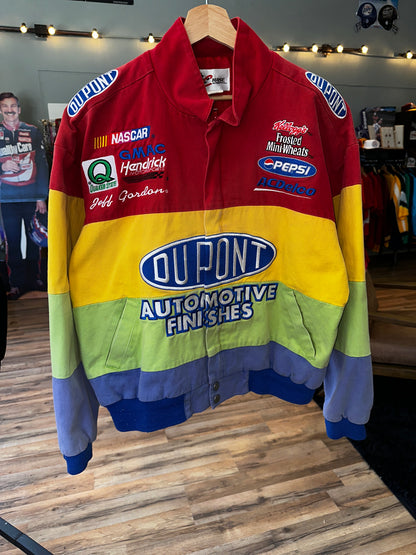 Vintage Jeff Gordon Rainbow NASCAR Jacket Chase Authentics Medium