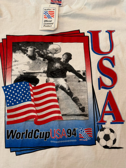 NWT VTG USA 1994 FIFA World Cup Soccer Trench Ultra Tshirt, Size XL