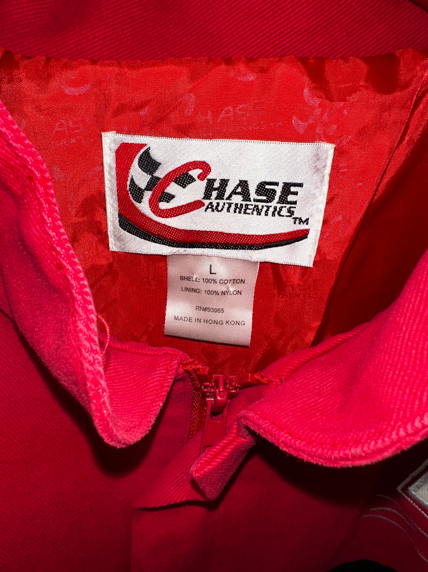 Vintage Dale Earnhardt Jr Bud King of Beers NASCAR Jacket Chase Authentics Large