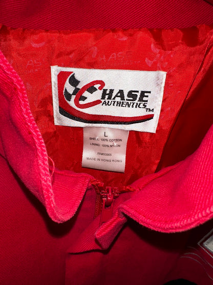 Vintage Dale Earnhardt Jr Bud King of Beers NASCAR Jacket Chase Authentics Large