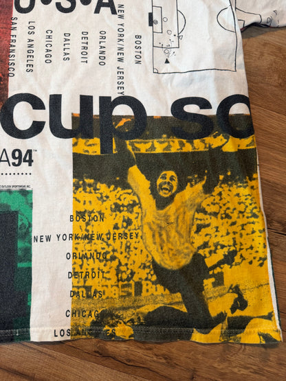1994 FIFA World Cup Soccer USA AOP Tshirt, Size L