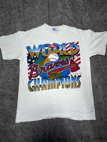 Vintage Atlanta Braves World Series Champions 1995 Size Medium MLB Baseball