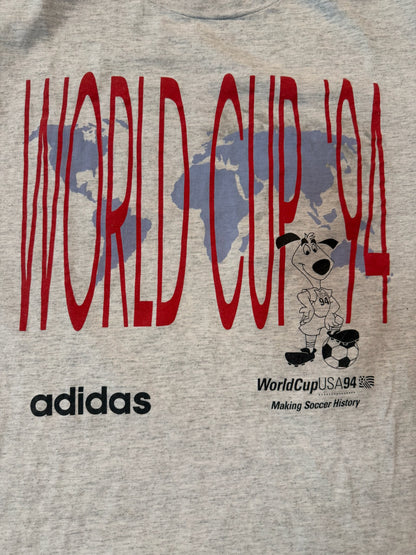 VTG Adidas 1994 FIFA World Cup USA Making Soccer History Shirt, Size Medium