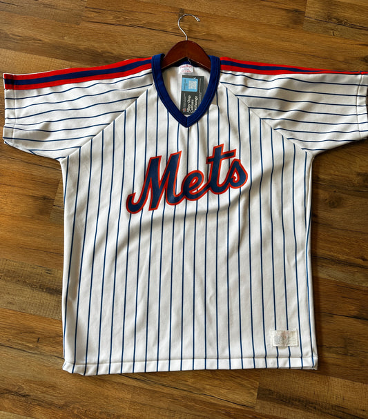 Vintage New York Mets Gil Hodges #14 Pin Stripe Rawlings Large White