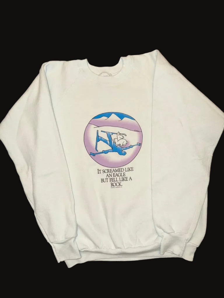 Vintage Ski Snowboard Humor Sweater Crewneck Nature Winter Sports