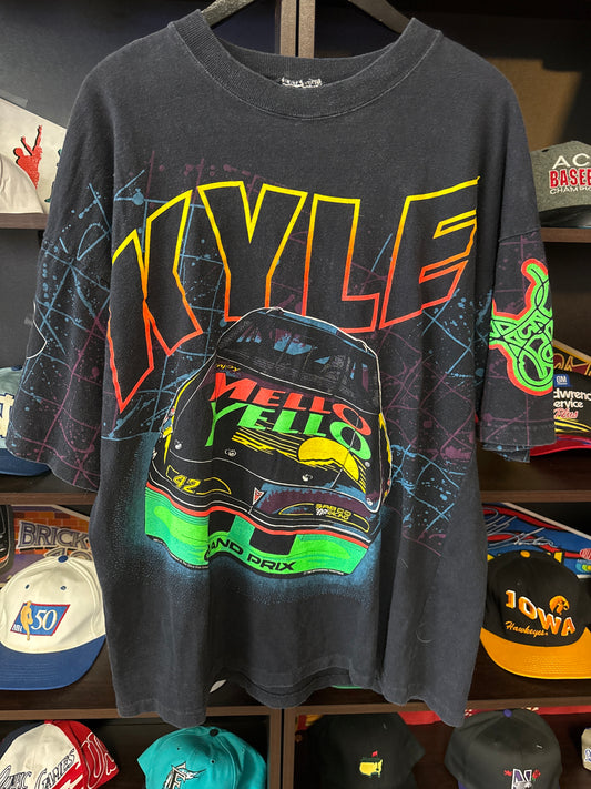 1993 Kyle Petty Mello Yellow NASCAR AOP, Size XL