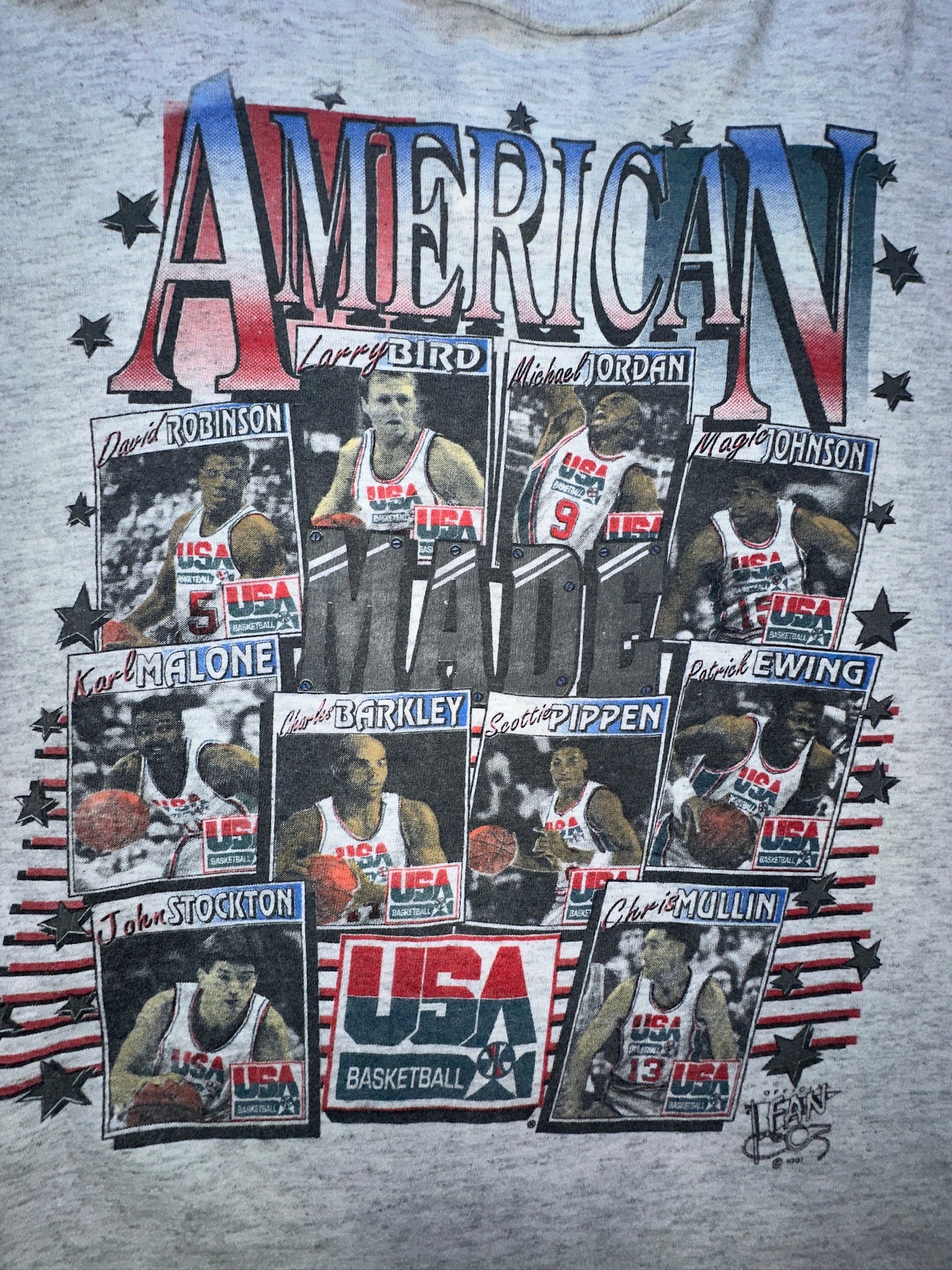 Vintage American Dream Team USA Basketball Jordan 1992 Olympics Mens Large