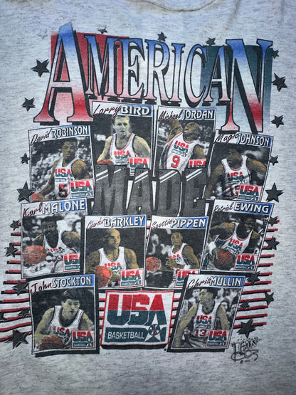 Vintage American Dream Team USA Basketball Jordan 1992 Olympics Mens Large