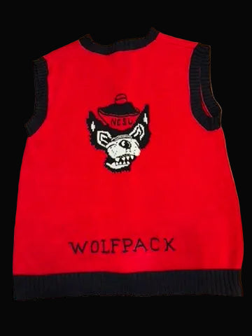 North Carolina State University Wolfpack Knit Vest Large Red