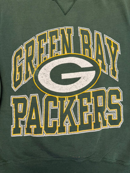 Vintage Green Bay Packers Russell Athletic Crewneck Sweater XL Green