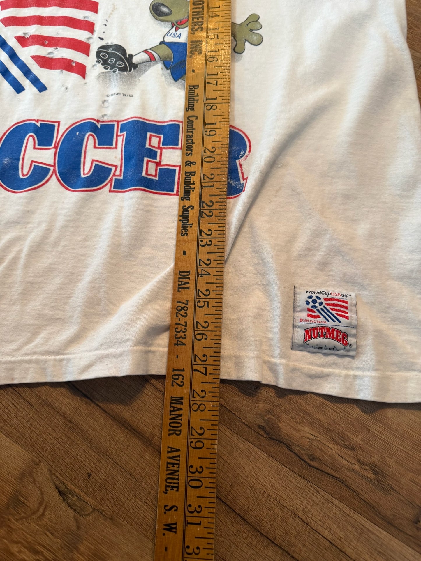 Nutmeg 1994 FIFA World Cup Soccer Tshirt, Size XL