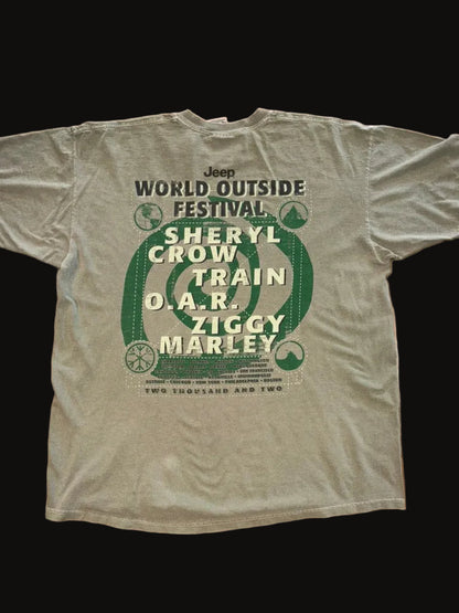 2002 World Outside Festival Jeep Music Festival XL Green