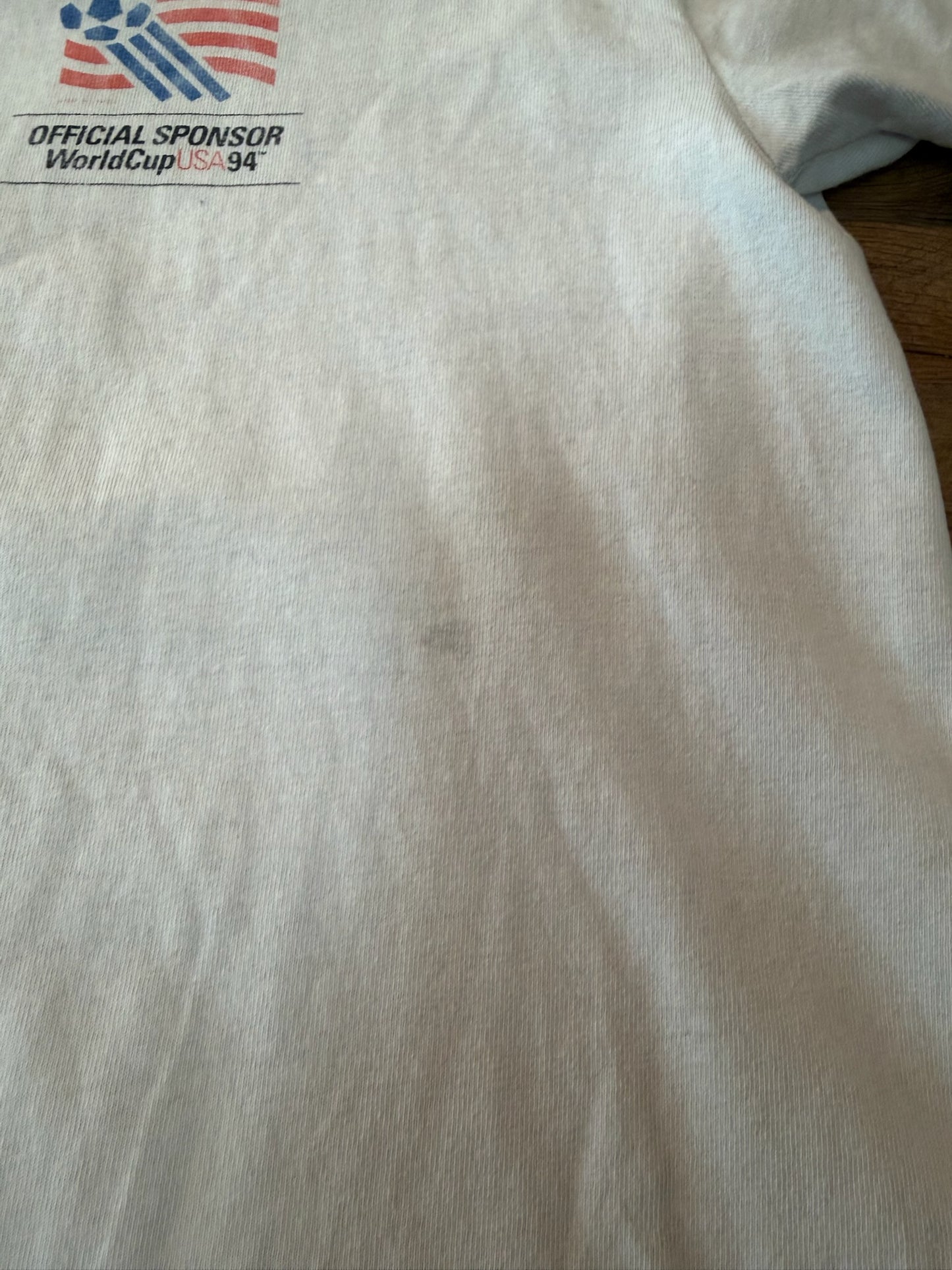 VTG MasterCard Sponsor 1994 FIFA World Cup Soccer Tshirt, Size M