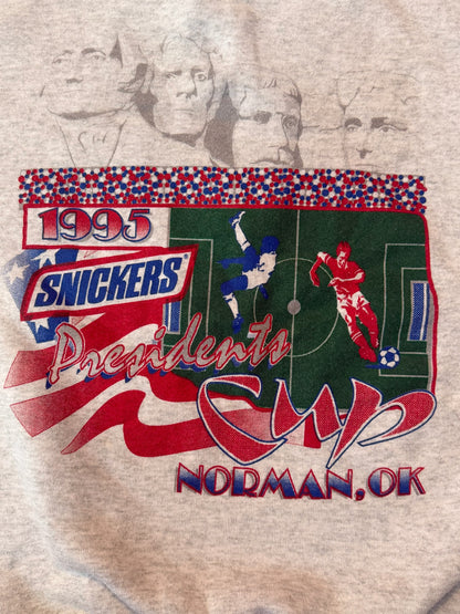 Vintage 1995 Snickers Promo Presidents Cup Sweater, Size M