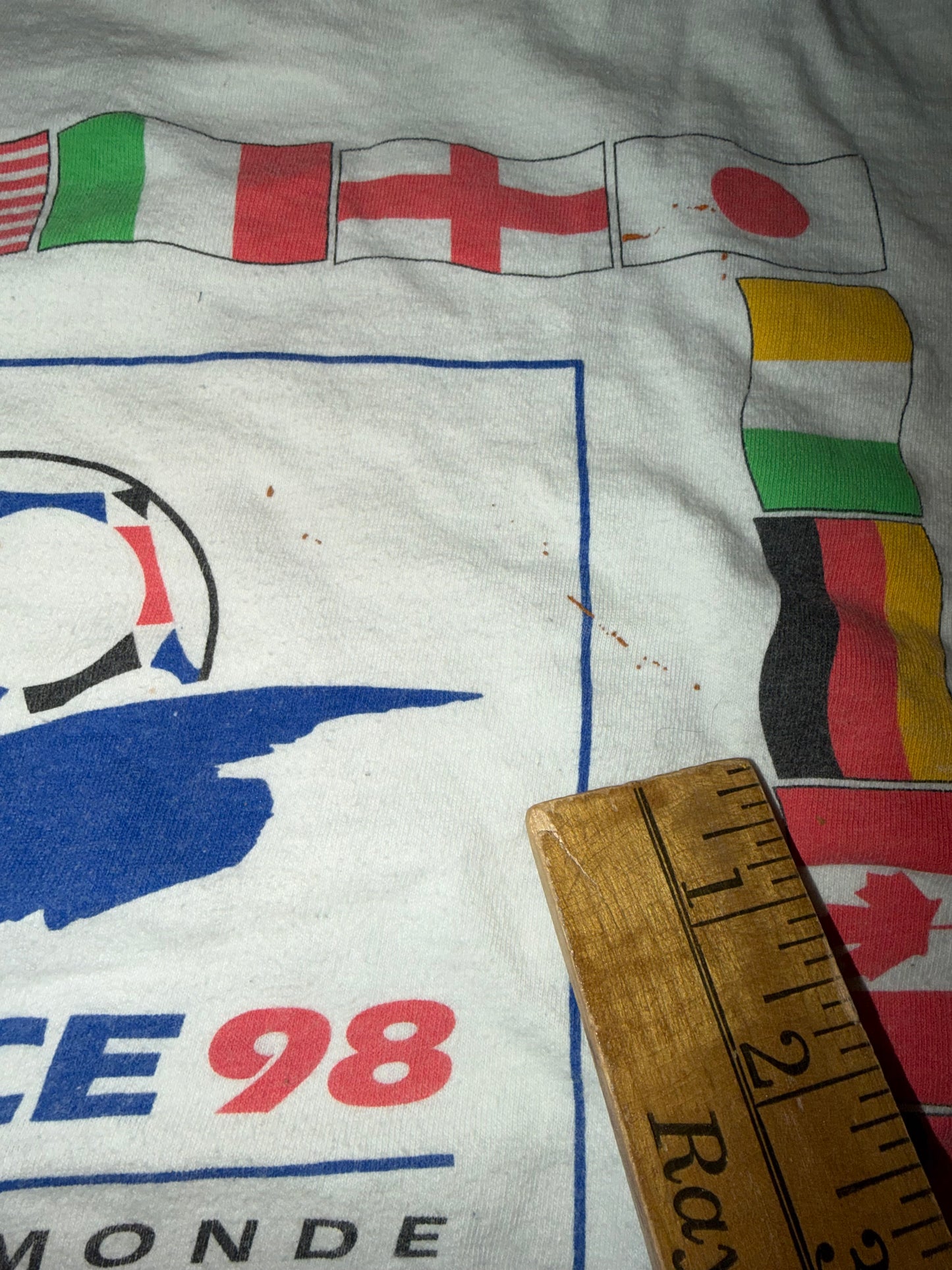 France 1998 FIFA World Cup Soccer Tshirt, Size L