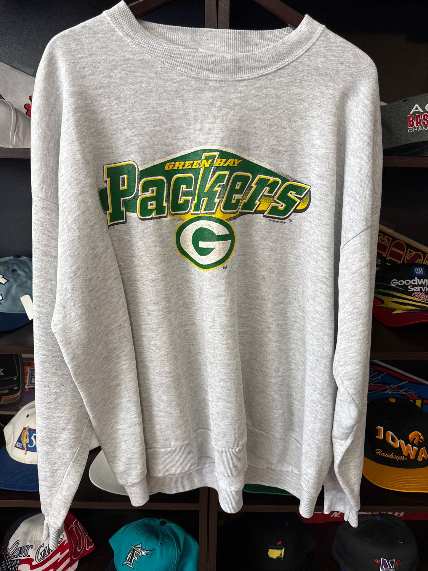 1996 Green Bay Packers Crewneck, Size XXL, Fits XL