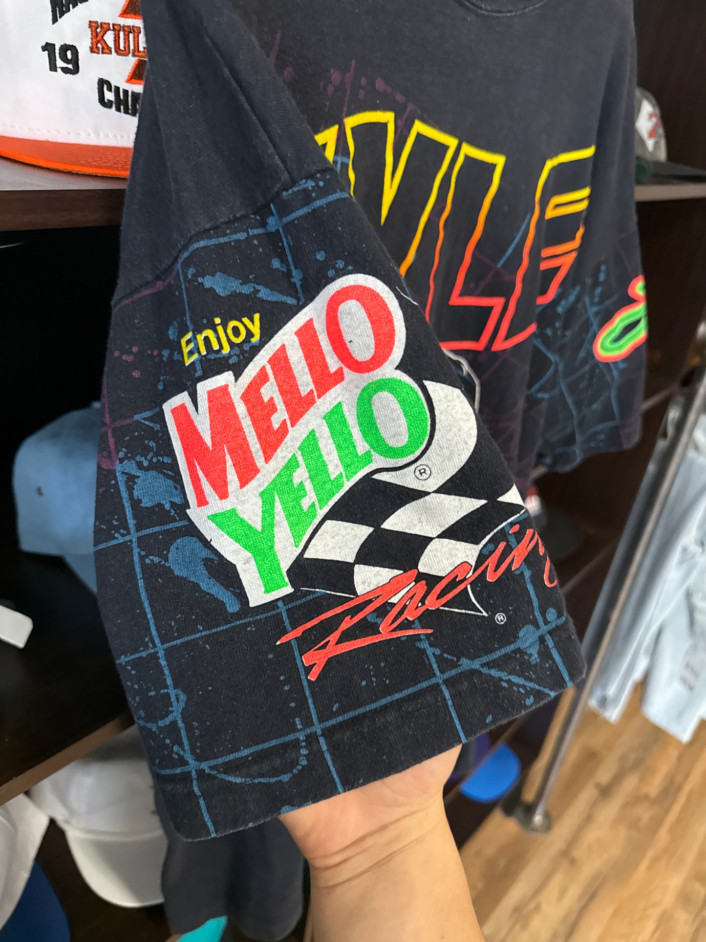 1993 Kyle Petty Mello Yellow NASCAR AOP, Size XL