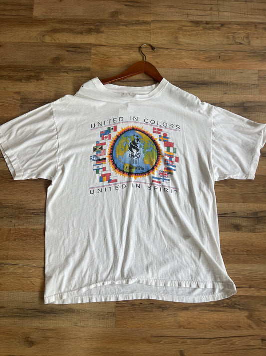 1996 Atlanta Olympics United in Colors Tshirt, Size XL