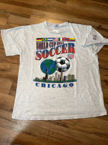 Chicago 1994 FIFA World Cup Soccer Tshirt, Size L