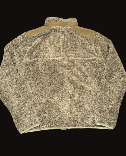 L.L. Bean Pile Flece Sherpa Full Zip Jacket Large Olive Green