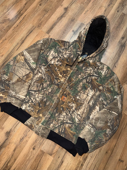 Carhartt RealTree Camo Hooded Jacket 125 Year Anniversary Size Large