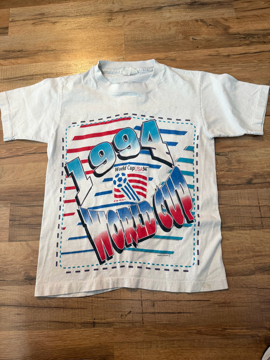 VTG 1994 FIFA World Cup Soccer Tshirt, Size Extra Small