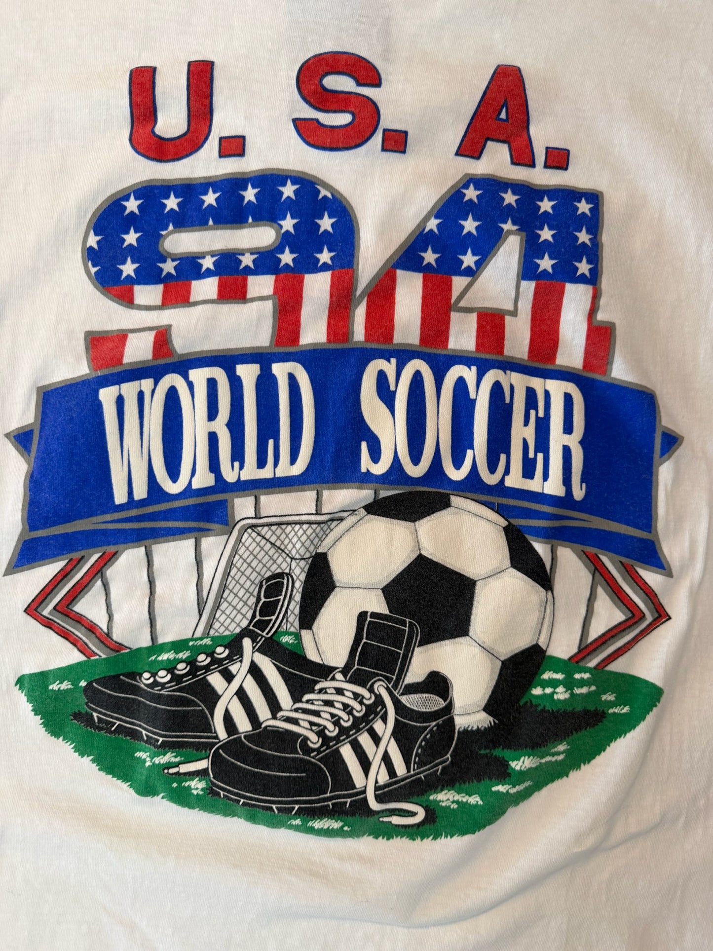 1994 USA FIFA World Cup Soccer Tshirt, Size L