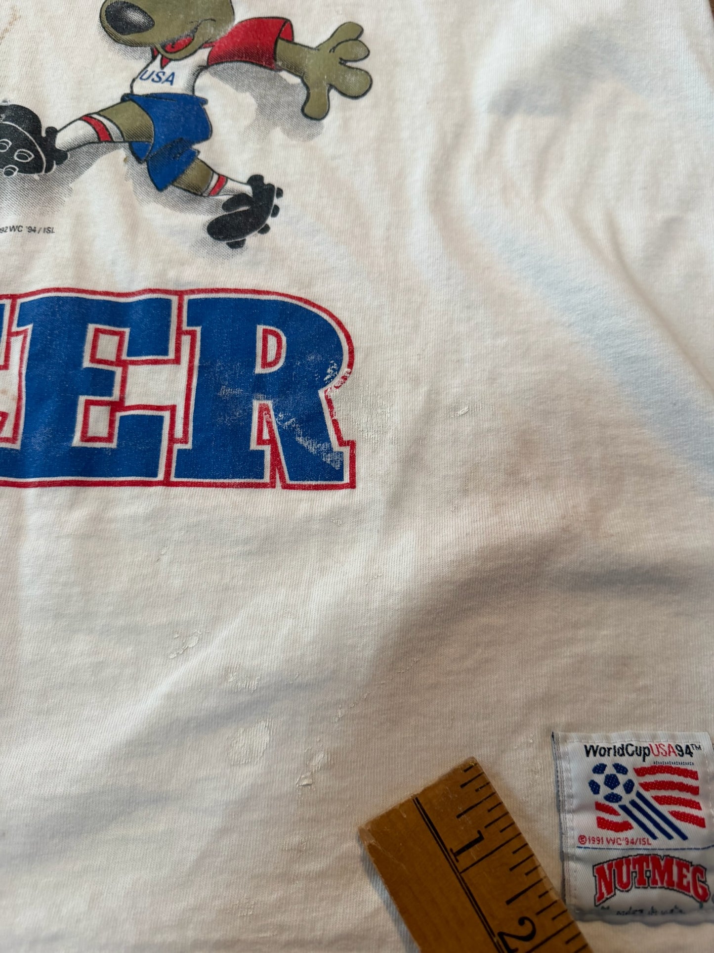 Nutmeg 1994 FIFA World Cup Soccer Tshirt, Size XL