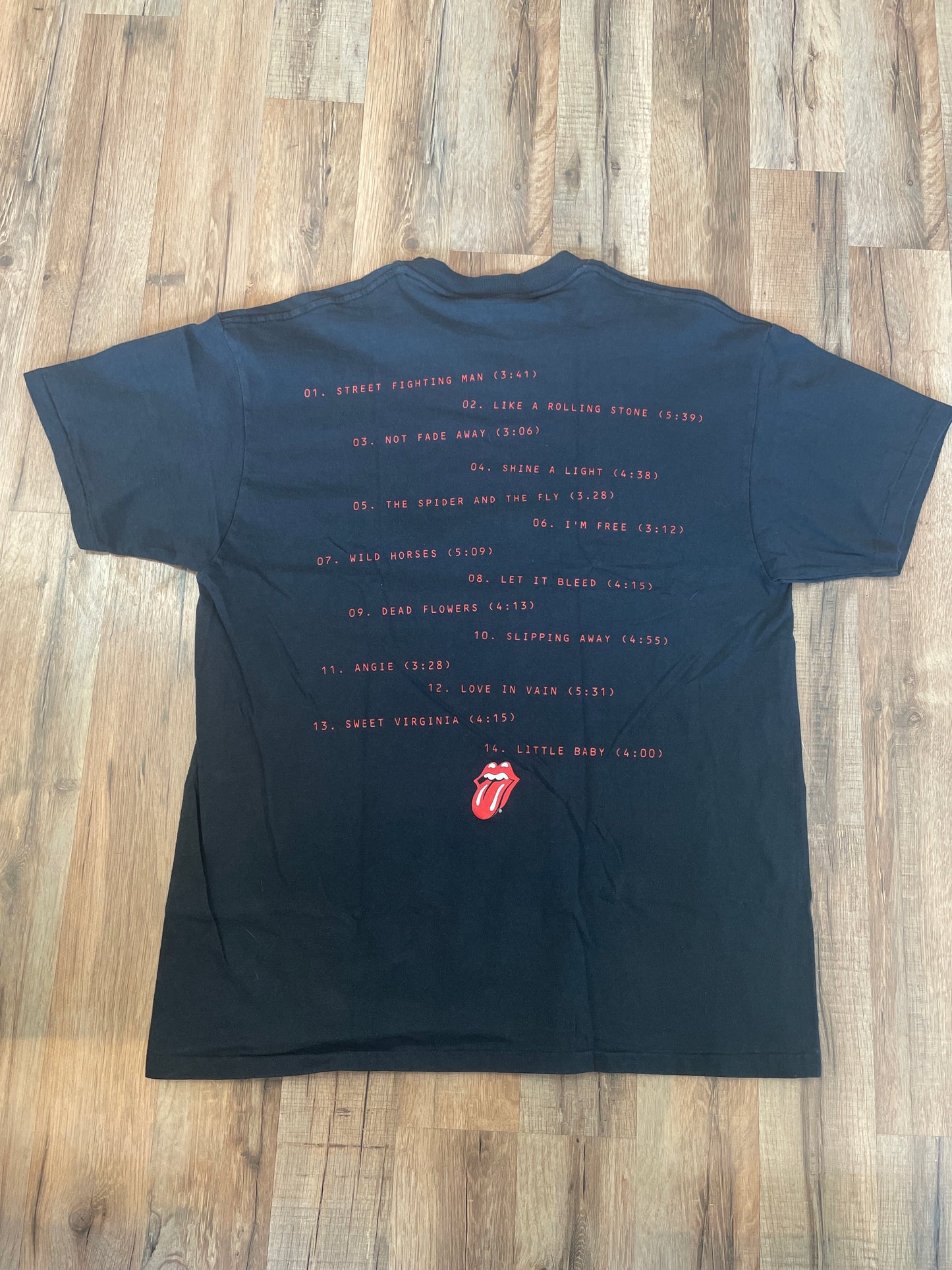 1996 Rolling Stones Black T-Shirt Size L