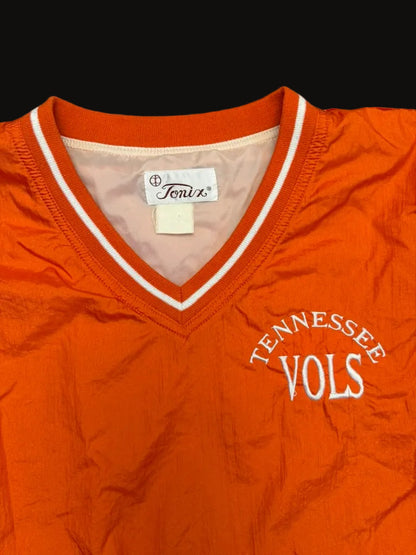 Vintage University of Tennessee Volunteers Embroidered Windbreaker Size XL Orange Nylon