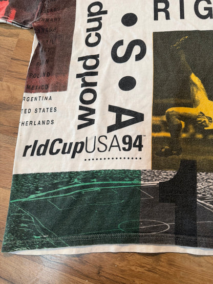 1994 FIFA World Cup Soccer USA AOP Tshirt, Size L