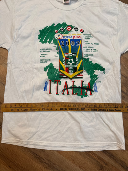 2002 FIFA World Cup Italy (Italia) Tshirt, Size XL