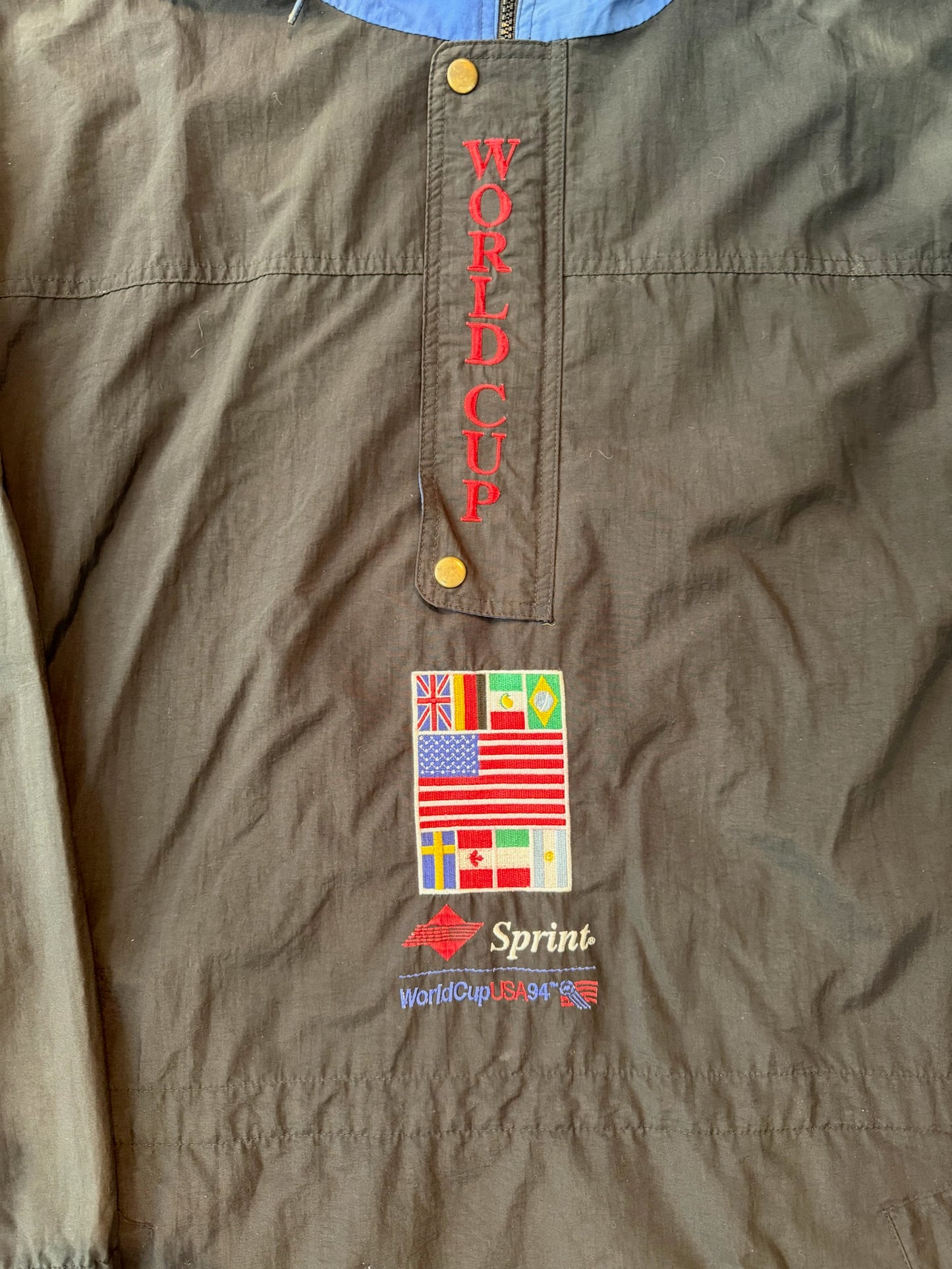 The Game World Cup 1994 USA Print Promo Parka Windbreaker,  Size XL