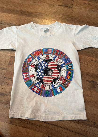 1993 Fearless USA Soccer Tshirt, Size Adult Extra Small