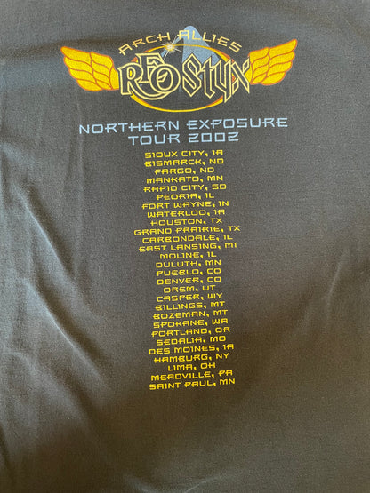 2002 StuxRFO Northern Exposure Tour Black T-Shirt Size XL