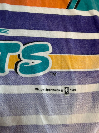 1995 Charlotte Hornets Long Sleeve V-Neck Sportonics Shirt Medium